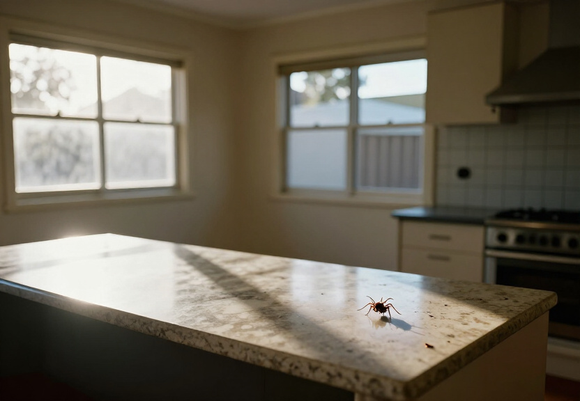 Ant trail in a Bligh Park kitchen before treatment